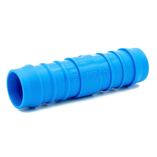 Tefen PA66 Blue Union Straight Hose Conn - Fits 4mm Hose ID-HCL Clamping UK/Europe