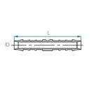 New - Tefen | Straight Union/Equal Hose Connector | Blue PA66