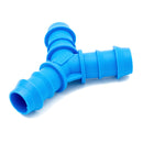 Tefen PA66 Blue Y Hose Connector - Fits 17mm Hose ID-HCL Clamping UK/Europe