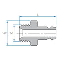 Tefen | Quick Release 1/4" BSPT External & Internal Plugs | Red PA66
