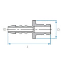 Tefen | Quick Release Plug Hose Connector | Red PA66