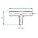 New - Tefen | T/Branch Reducing Hose Connector | Black PP