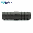 Tefen PP Black Union Straight Hose Conn - Fits 12mm OD Hose-HCL Clamping UK/Europe