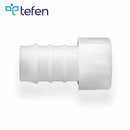 Tefen PVDF Female 1/2" BSPT Hose Conn White Fits 16mm Hose ID-HCL Clamping UK/Europe