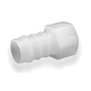 Tefen PVDF Female 1/2" BSPT Hose Conn White Fits 16mm Hose ID-HCL Clamping UK/Europe