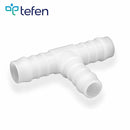 Tefen PVDF Reducing T Hose Connector White Fits 5 & 4mm Hose ID-HCL Clamping UK/Europe