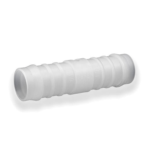 Tefen PVDF Union Hose Connector White - Fits 6mm Hose ID-HCL Clamping UK/Europe