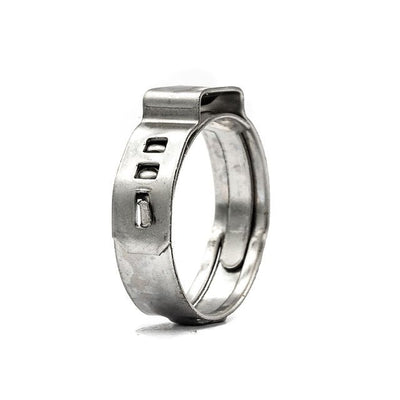 Single Ear Hose Clamp - Zero Leak - 9.8-12.3mm - 304SS - HCL Clamping USA- ZLEC-12.3-W4